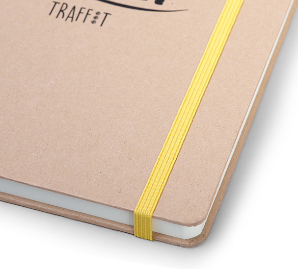 MN36-KRAFT Mindnotes med hårdt omslag med KRAFT papir